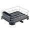 mDesign Alloy Steel Sink Dish Drying Rack Holder with Swivel Spout